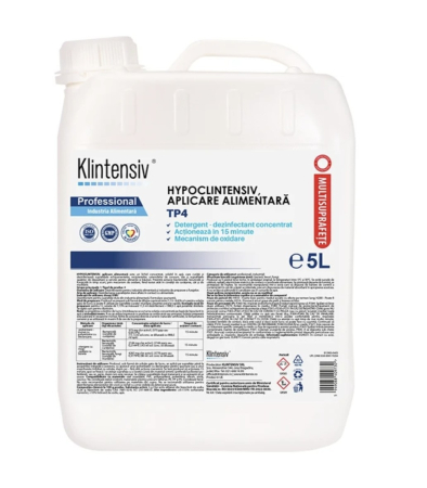 Pardoseli - Dezinfectant concentrat industria alimentara, HYPOCLINTENSIV TP4, 5L