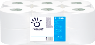 Hartie igienica - Hartie igienica mini jumbo alb-deink 2 straturi 120 m Papernet 411499