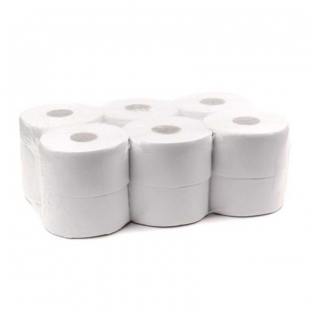 Hartie igienica mini jumbo alb-deink 2 straturi 120 m Papernet 411499 [1]