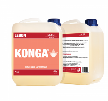 Sapun lichid - Sapun lichid antibacterian dezinfectant Konga Silver 5 L