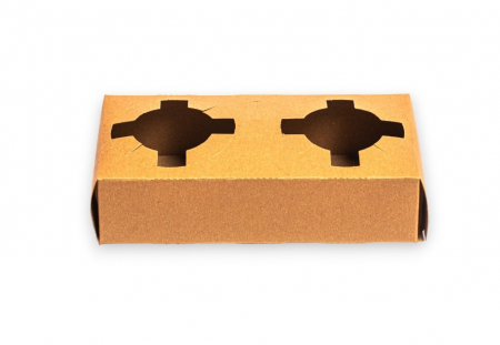 Produse biodegradabile - Suport din carton pentru pahare cafea,  100 buc/set