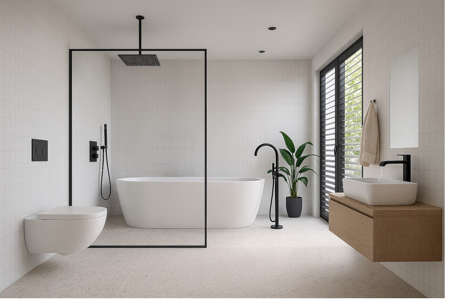 Baie modern minimalist