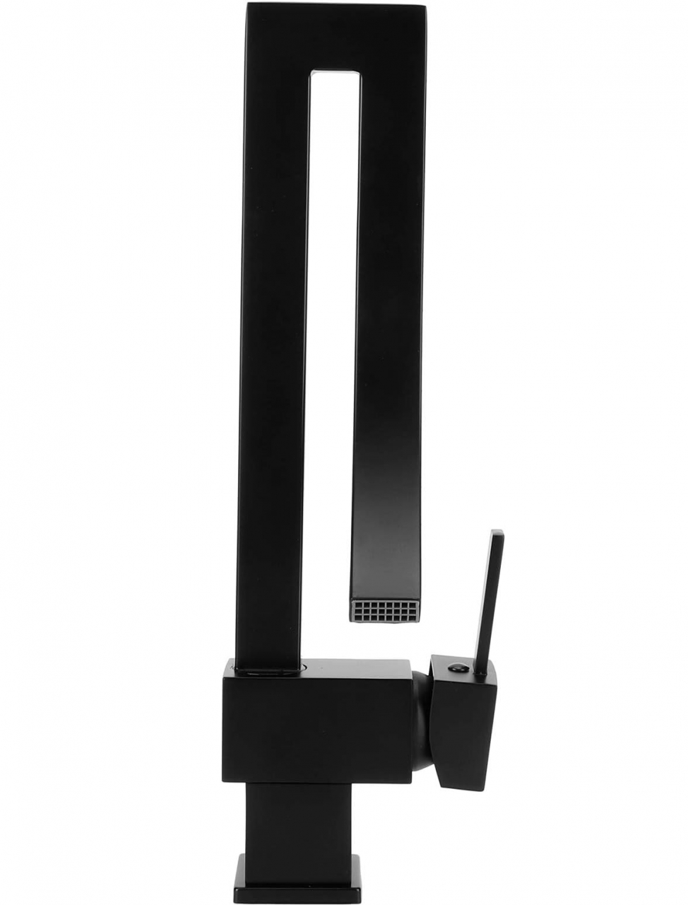 Baterie chiuvetă cascadă negru mat 35 cm pentru baie sau bucătărie [1]
