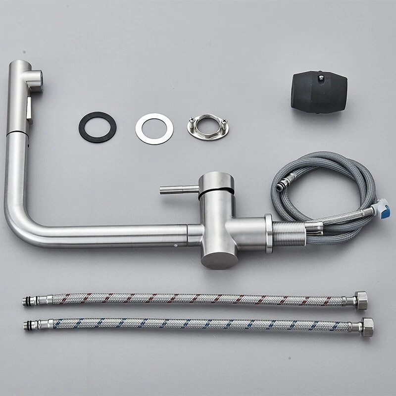 baterie bucatarie crom nichelat BisDesign dus extractabil design ergonomic 36cm [9]