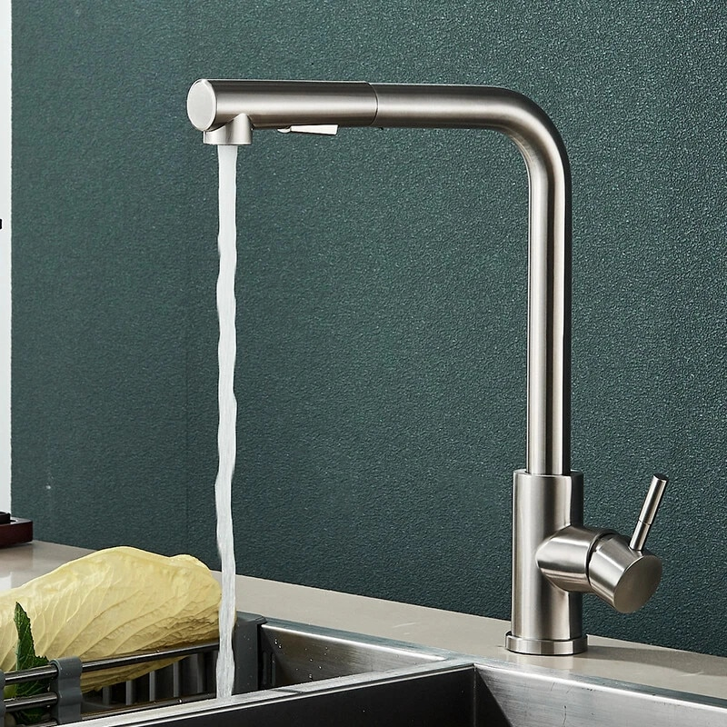 baterie bucatarie crom nichelat BisDesign dus extractabil design ergonomic 36cm [2]