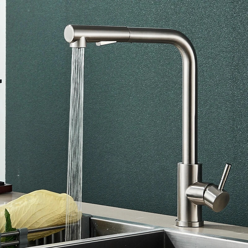 baterie bucatarie crom nichelat BisDesign dus extractabil design ergonomic 36cm [3]