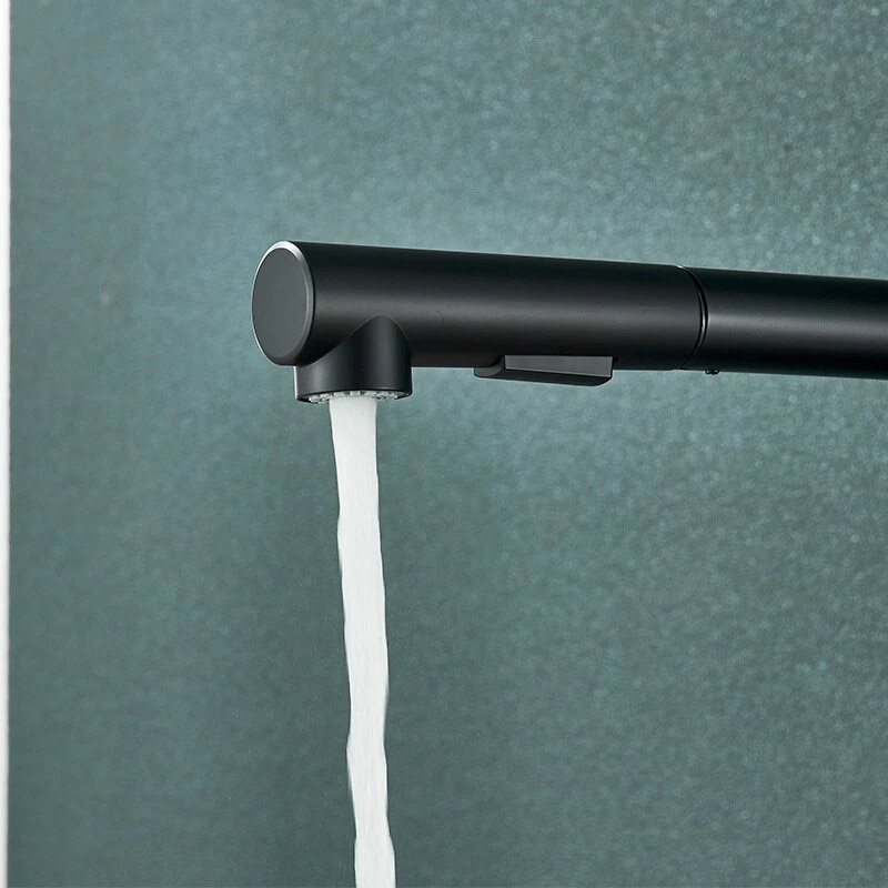 baterie bucatarie negru mat BisDesign dus extractabil design ergonomic 36cm [7]