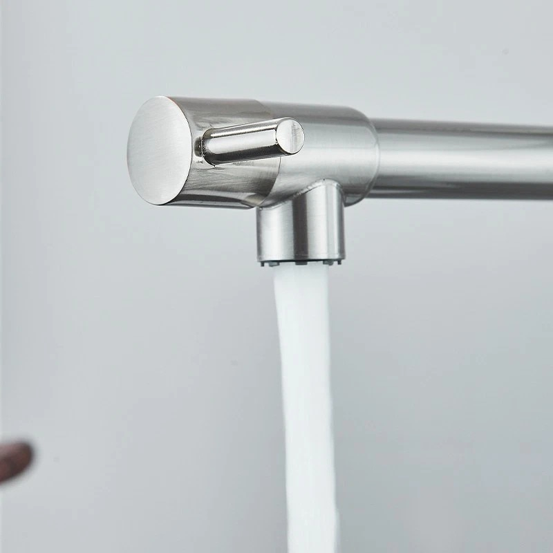 baterie bucatarie profesionala crom nichelat BisDesign cu dus flexibil 360 [7]