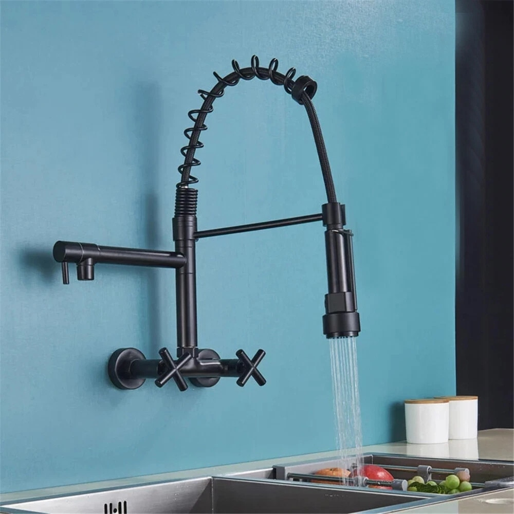 baterie bucatarie perete negru mat BisDesign dus profesional 44cm [5]