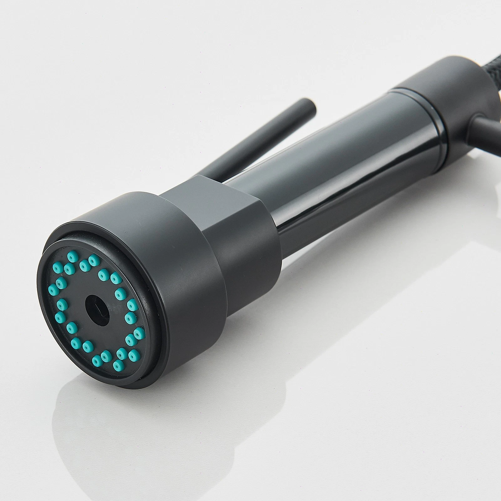 baterie bucatarie profesionala negru mat BisDesign cu dus flexibil 360 [15]