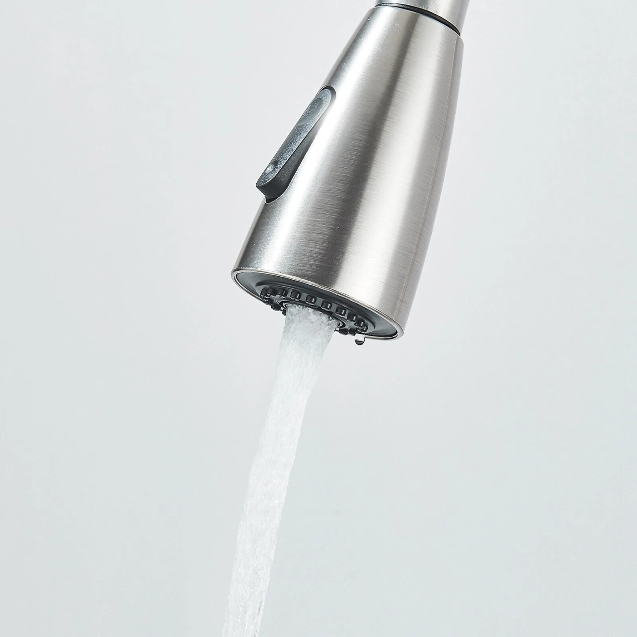 Baterie bucatarie crom nickelat cu dus extractabil 3 functii BisDesign [8]