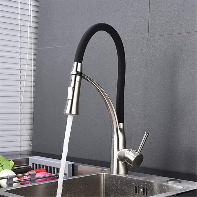 Baterie Bucătărie BisDesign® Crom Nichelat cu Duș Maleabil 44 cm [2]