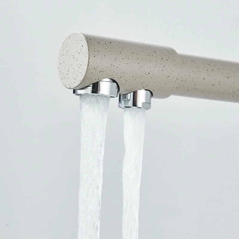 baterie bucatarie bej granit pigmentat BisDesign cu apa filtrata 31cm [7]