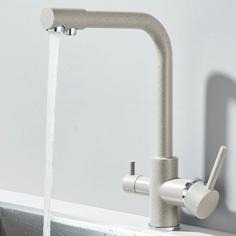 baterie bucatarie bej granit pigmentat BisDesign cu apa filtrata 31cm [3]