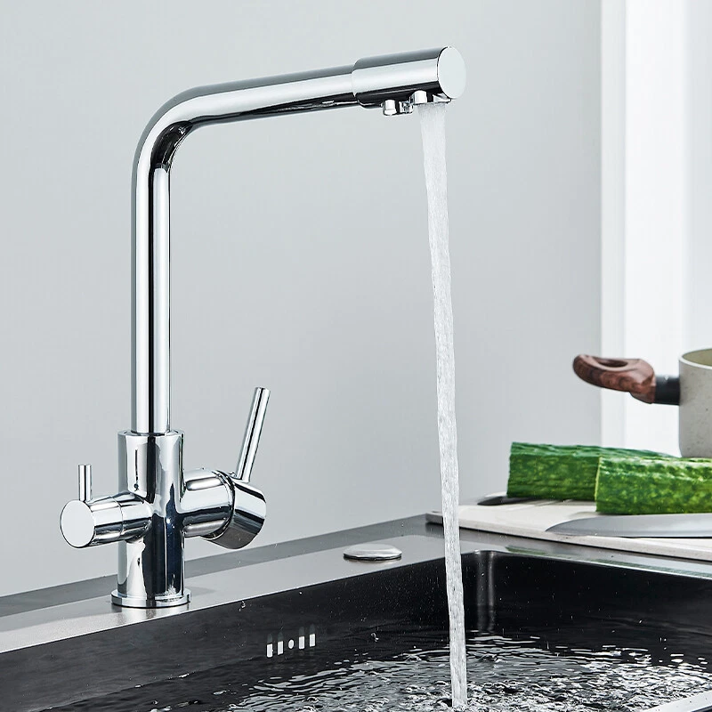 baterie bucatarie crom lucios BisDesign cu apa filtrata 31cm [4]