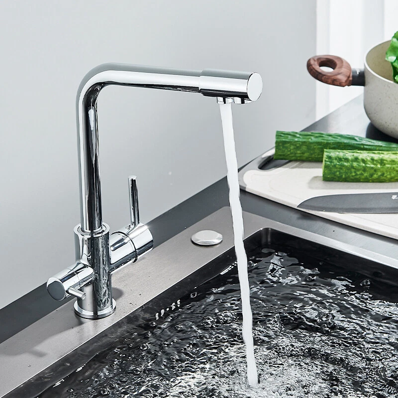 baterie bucatarie crom lucios BisDesign cu apa filtrata 31cm [2]