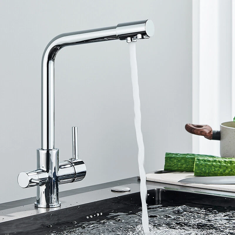 baterie bucatarie crom lucios BisDesign cu apa filtrata 31cm [3]