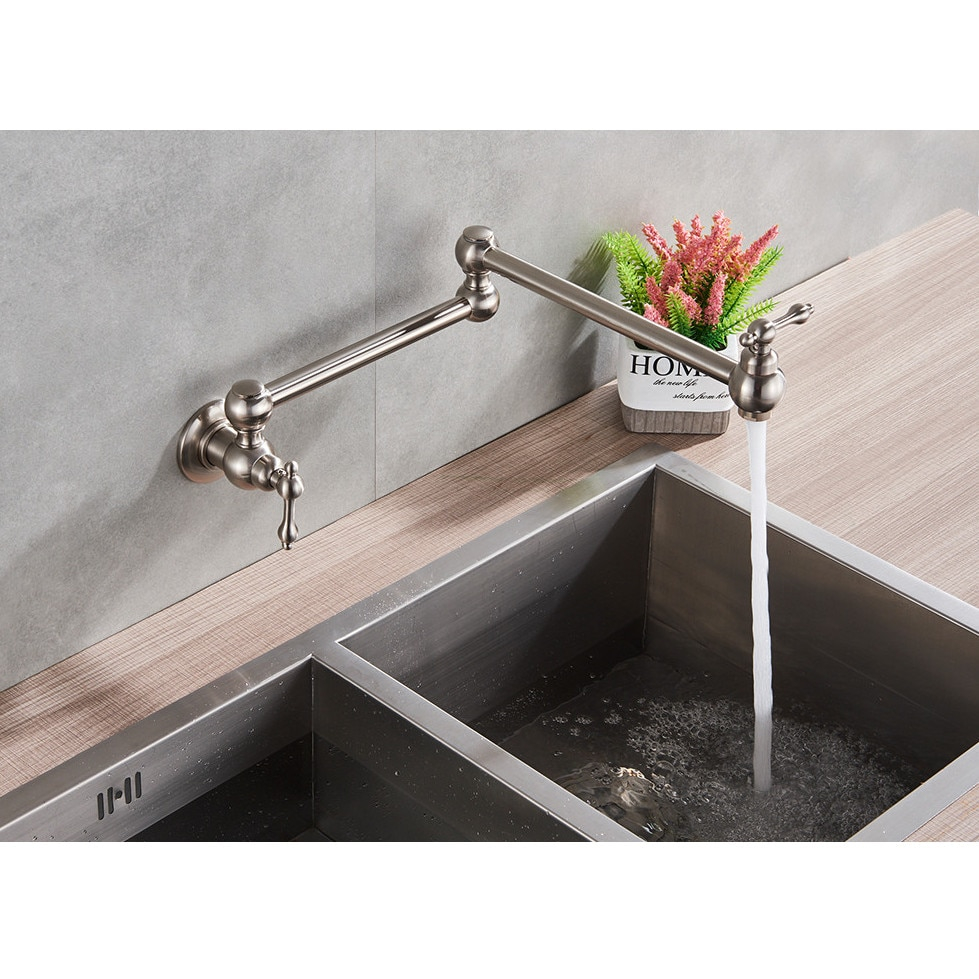 Baterie chiuvetă bucătărie crom nichelat 58 cm montaj aragaz sau chiuvetă [4]
