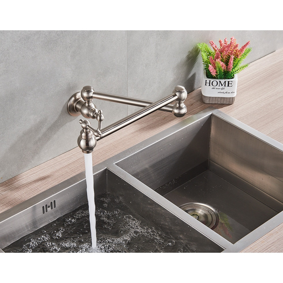 Baterie chiuvetă bucătărie crom nichelat 58 cm montaj aragaz sau chiuvetă [5]