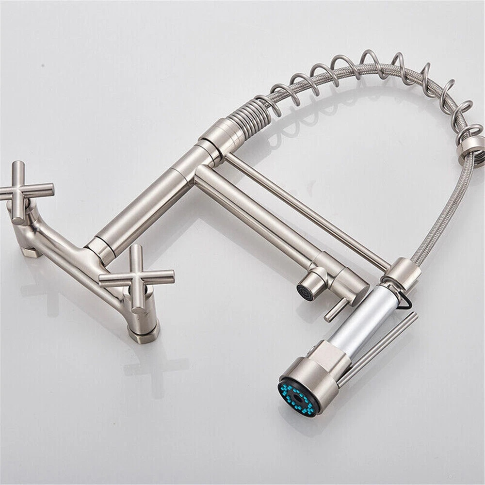 baterie bucatarie perete crom nichelat BisDesign dus profesional 44cm [9]