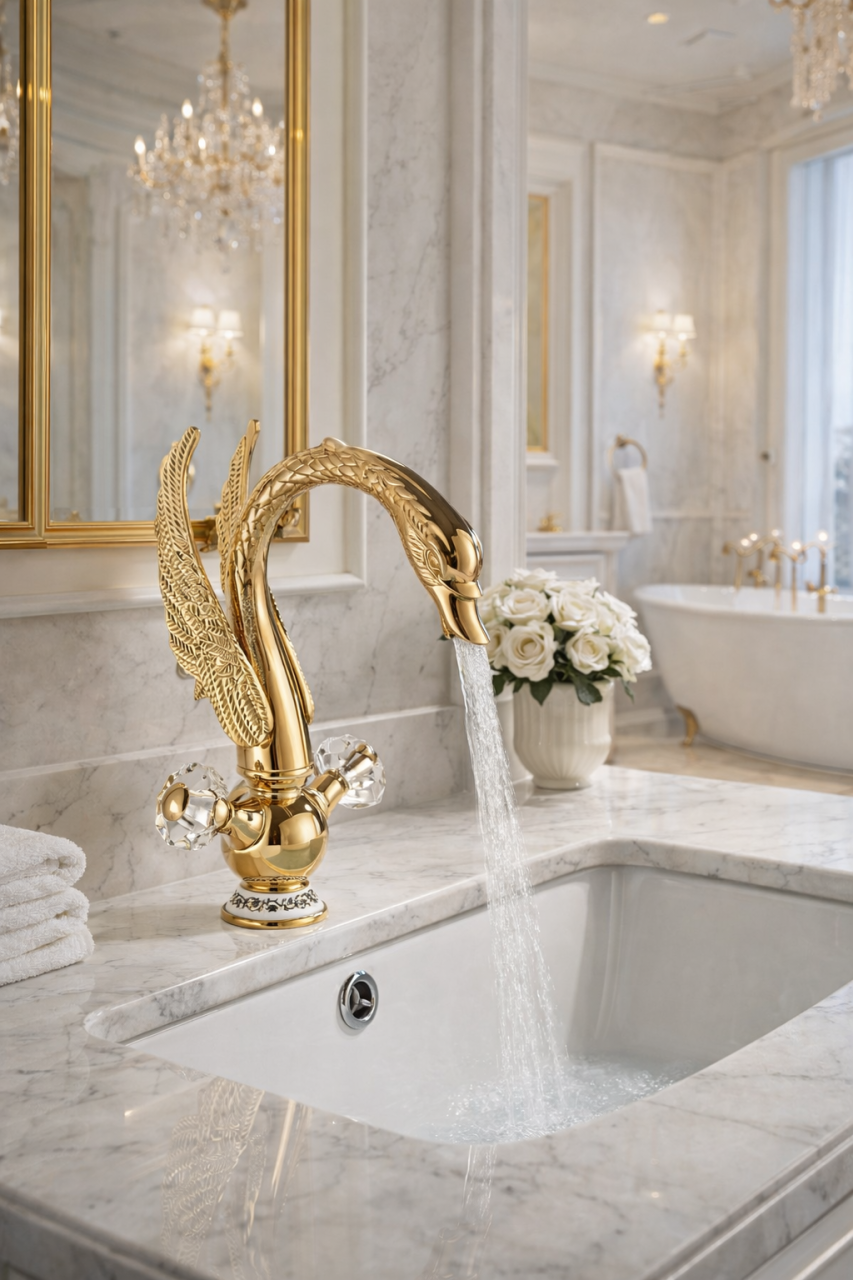 baterie-chiuveta-lavoar-auriu-lucios-lebada-cascada-cristale-bisdesign-33cm [2]