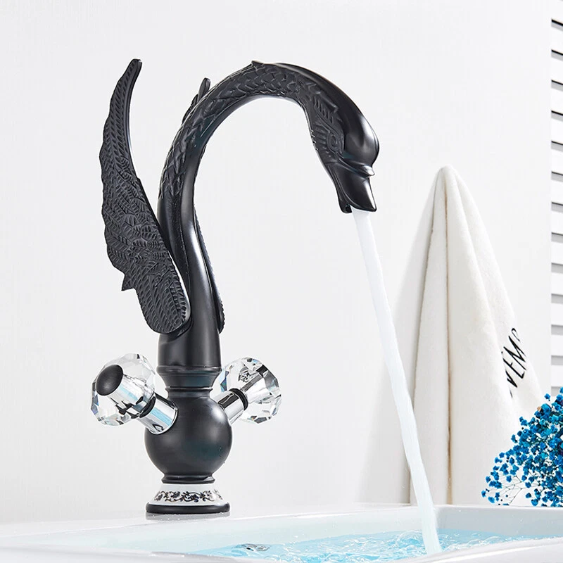 baterie-chiuveta-lavoar-negru-mat-lebada-cascada-cristale-bisdesign-33cm [4]