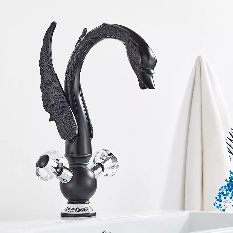 baterie-chiuveta-lavoar-negru-mat-lebada-cascada-cristale-bisdesign-33cm [3]