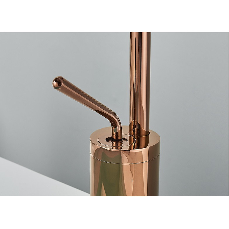 Baterie lavoar baie auriu rose 47 cm design modern și pipă pivotantă [5]