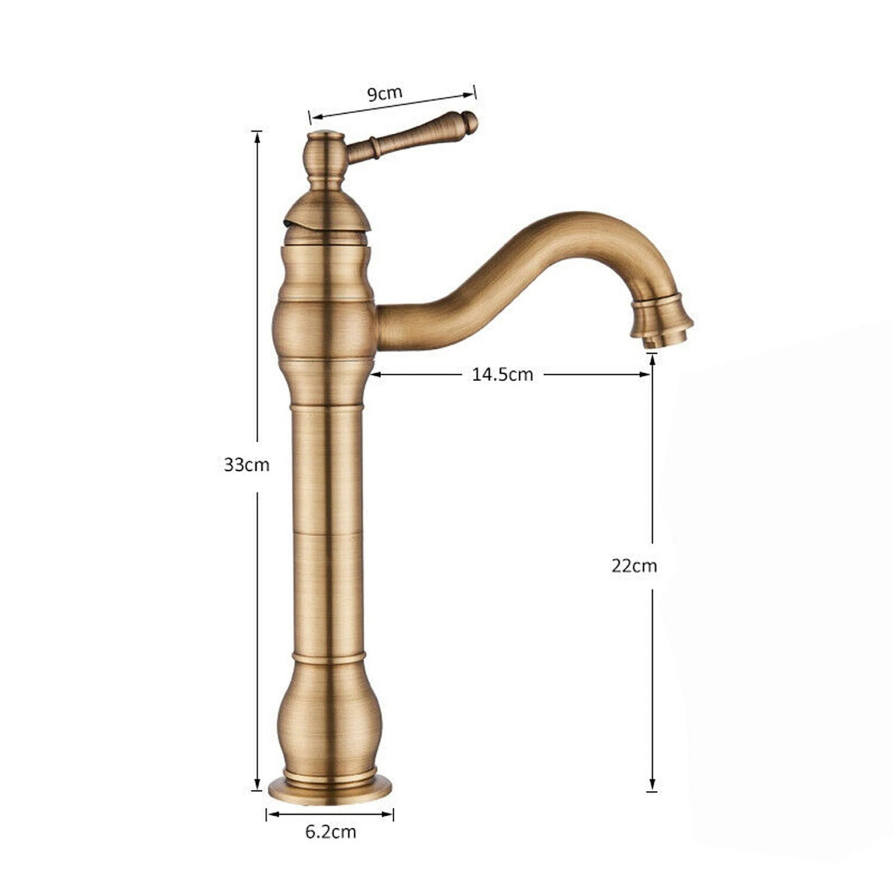Baterie Lavoar BisDesign® Bronz Antichizat 33 cm [10]