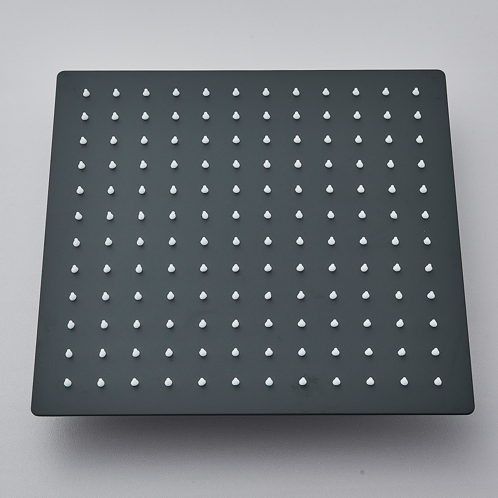 Cap Dus Patrat BisDesign Ultra Slim 30x30 cm Negru Mat [7]