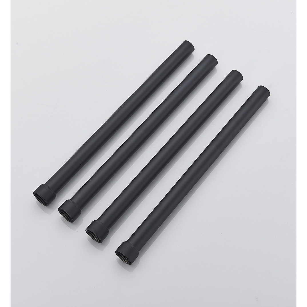 Cap de duș tip ploaie BisDesign® 40 × 80 cm, negru mat, LED [10]