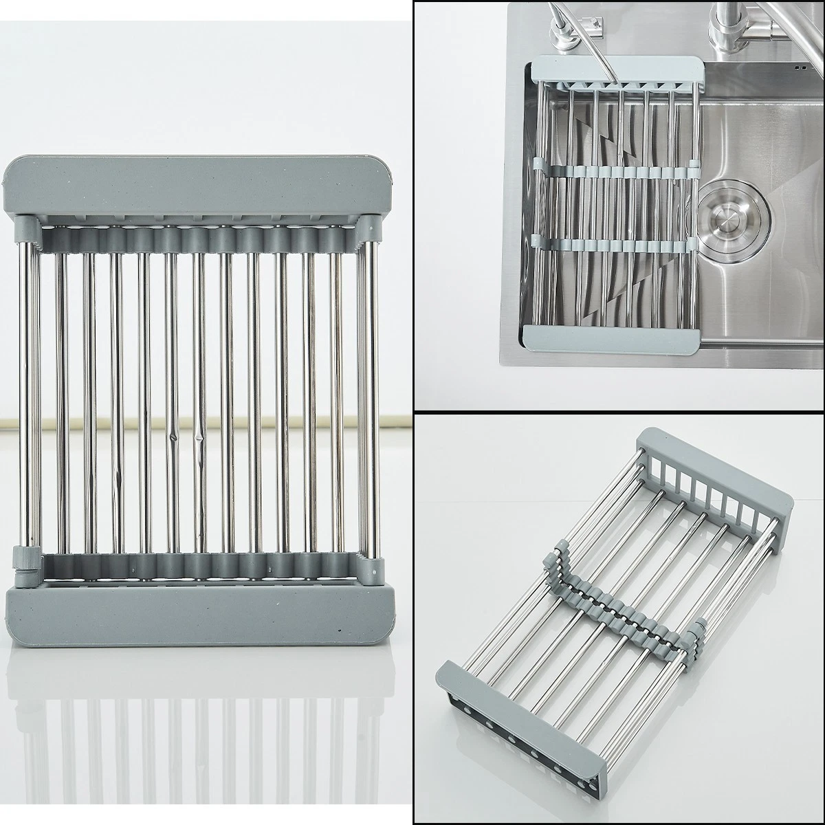 Chiuvetă Multifuncțională Inox Nichel Periat cu Cascadă și Duș Extractabil BisDesign [6]