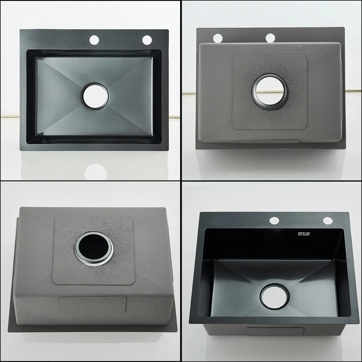 Chiuveta bucatarie multifunctionala negru mat 50x45 cm BisDesign [5]