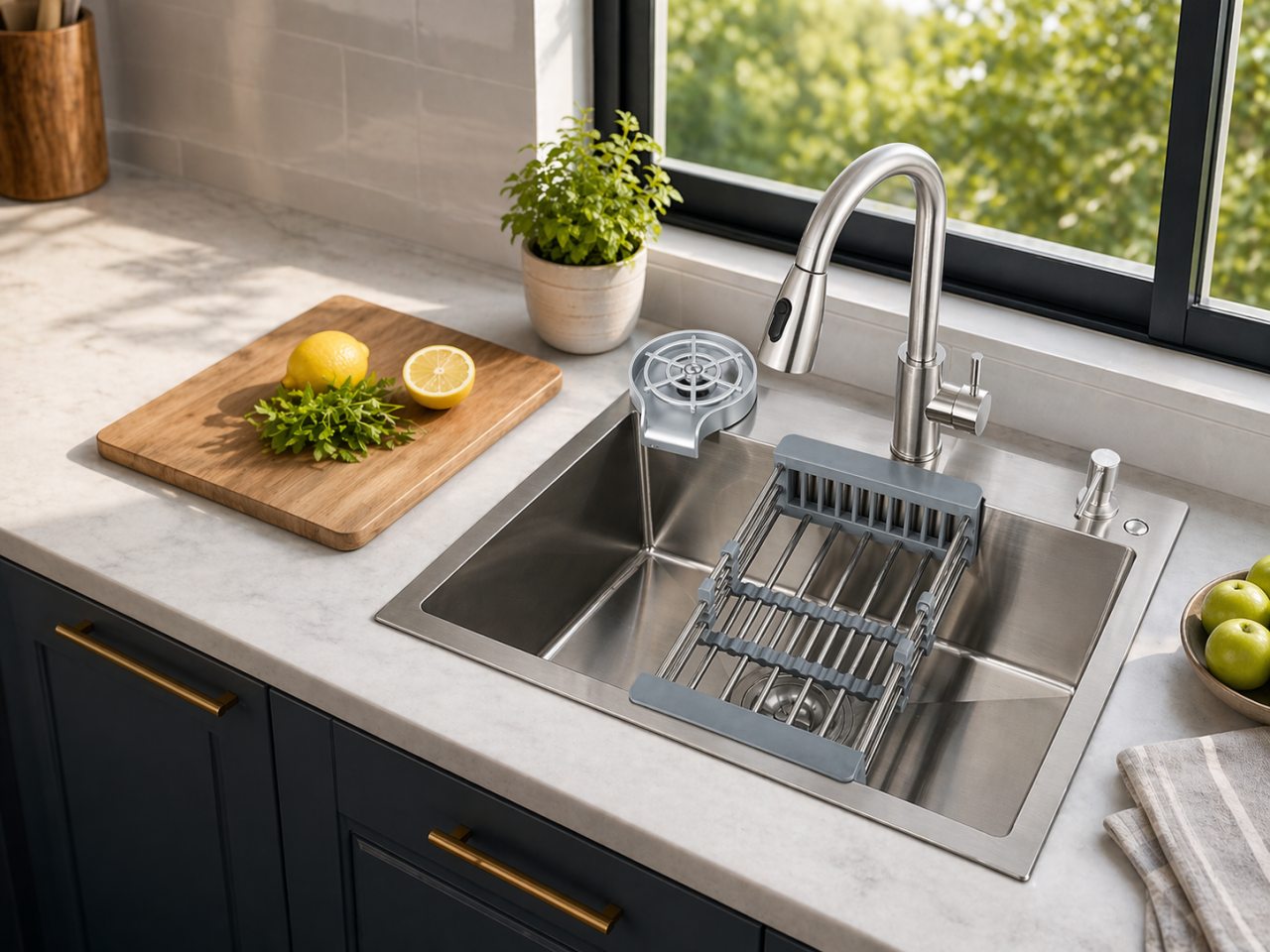 chiuveta-multifunctionala-bucatarie-crom-nichelat-bisdesign-accesorii-complete [2]