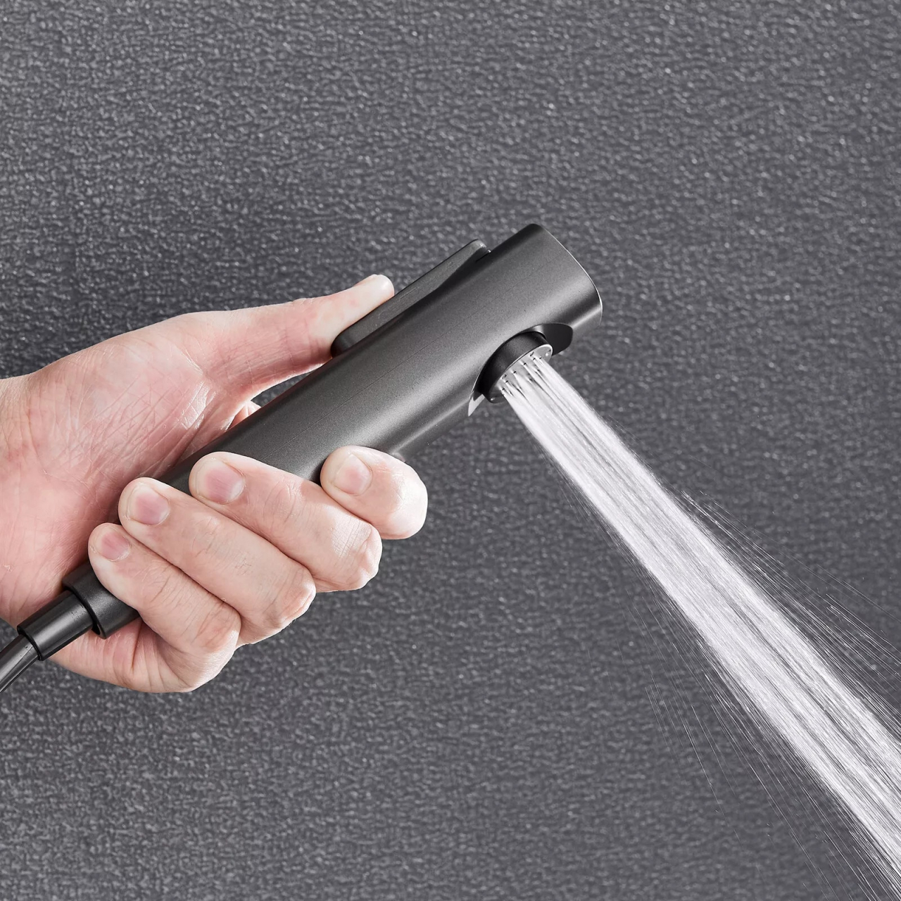 Coloană de duș gri antracit cu afișaj LCD și palărie Rainfall 28 cm [4]