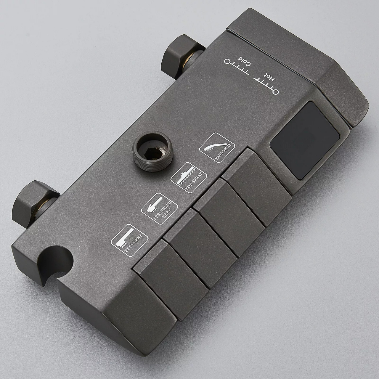 Coloană de duș gri antracit cu afișaj LCD și palărie Rainfall 28 cm [9]