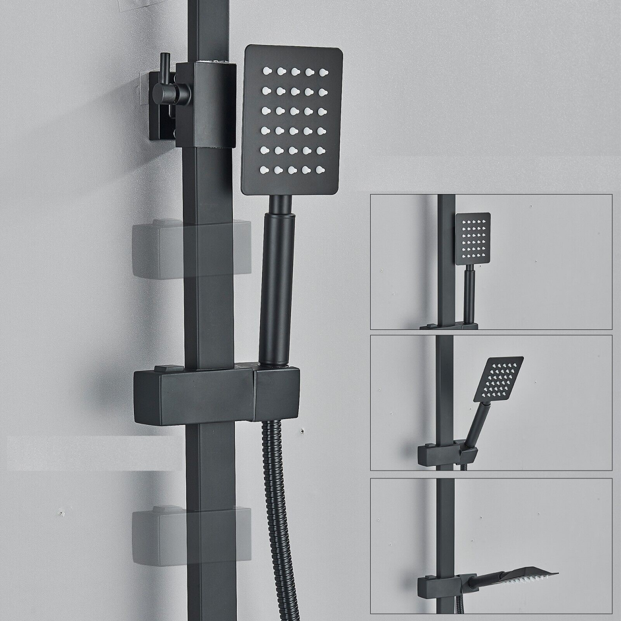 Coloană de duș reglabilă 30 cm cu 4 funcții și finisaj premium [6]