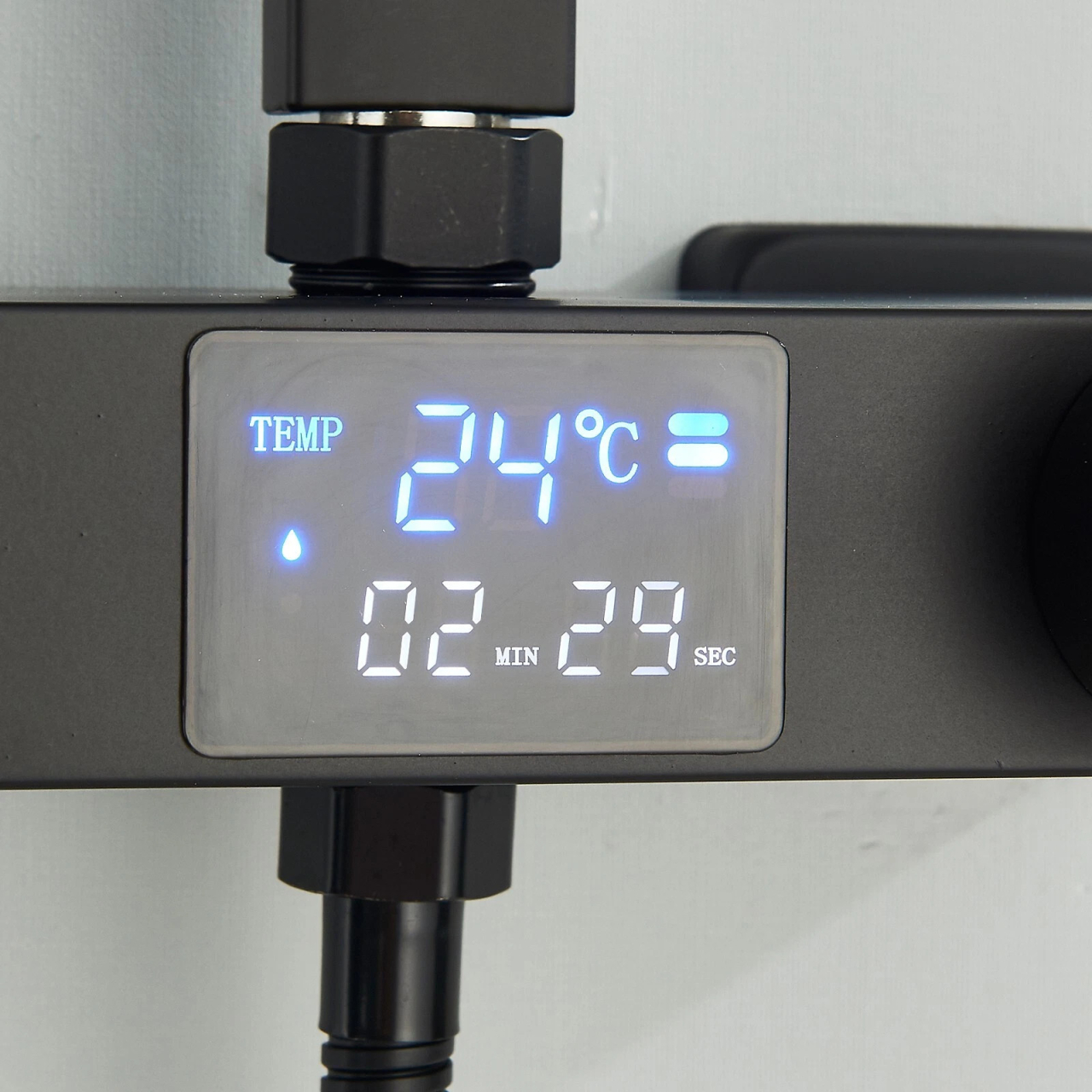 Coloana Dus BisDesign Termostat LCD negru mat 29 cm [10]
