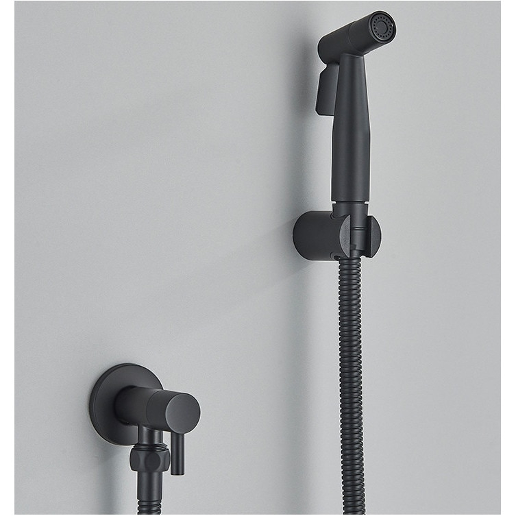 Duș igienic incastrabil negru mat din inox SUS304 cu pipă pivotantă [2]