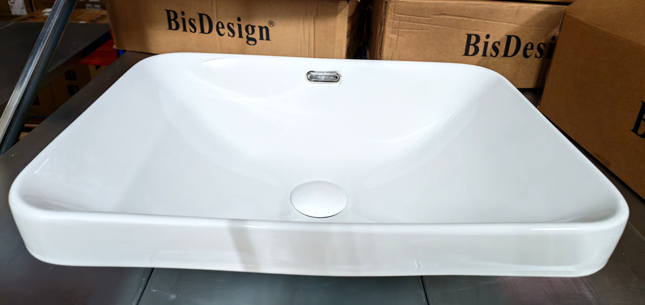 Lavoar ceramic încastrabil în blat BisDesign alb 510x360x165 mm [5]