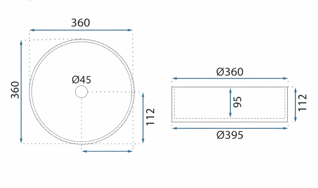 Lavoar chiuveta baie pe blat BisDesign sticla securizata transparenta cristal rotund [4]