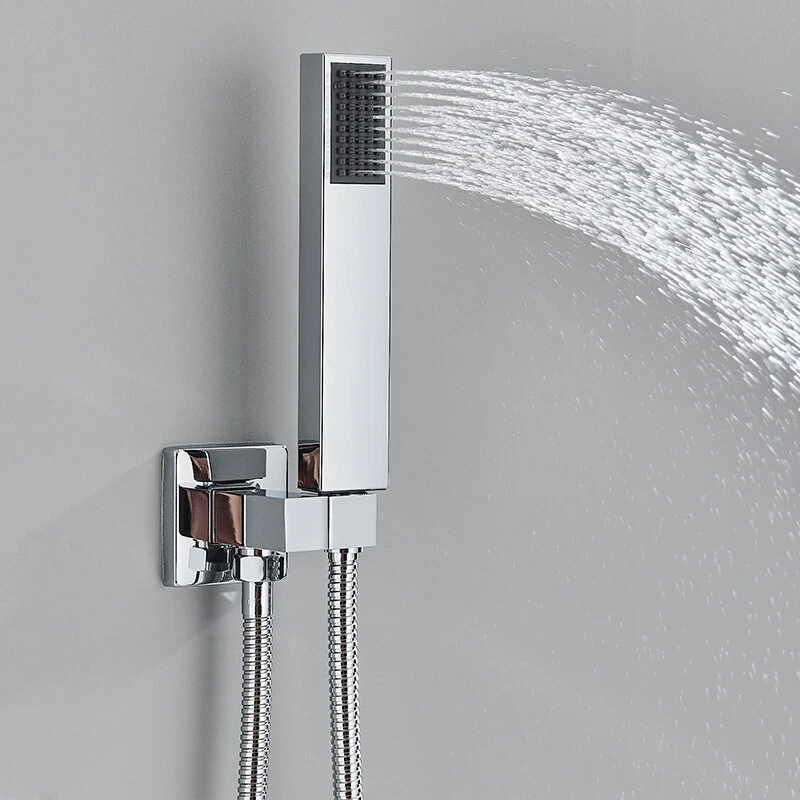 Sistem dus incastrat crom lucios cu para ploaie 30 cm BisDesign [4]