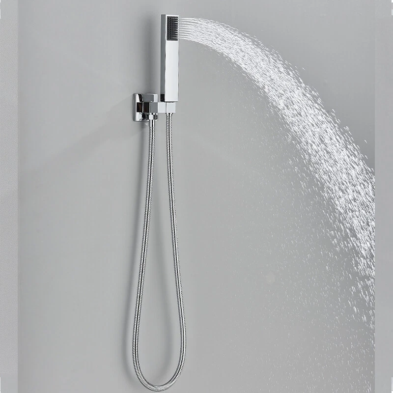 Sistem dus incastrat crom lucios cu para ploaie 30 cm BisDesign [5]