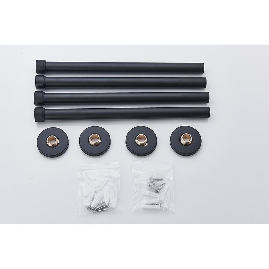 Sistem duș încastrabil negru mat cu termostat, LED și funcție SPA 40x80 cm [9]