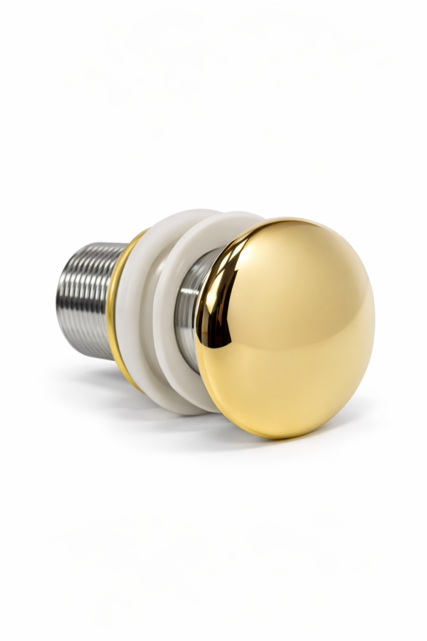 Ventil lavoar auriu lucios click clack ceramic 10 cm BisDesign [2]