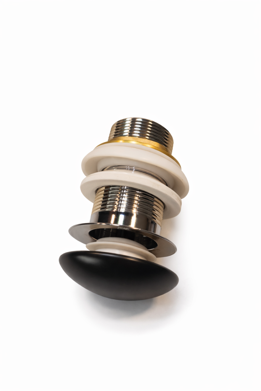 Ventil lavoar negru mat click clack ceramic 10 cm BisDesign [2]