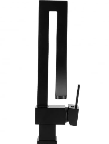 Baterii Pentru Bucătărie - Baterie chiuvetă cascadă negru mat 35 cm pentru baie sau bucătărie