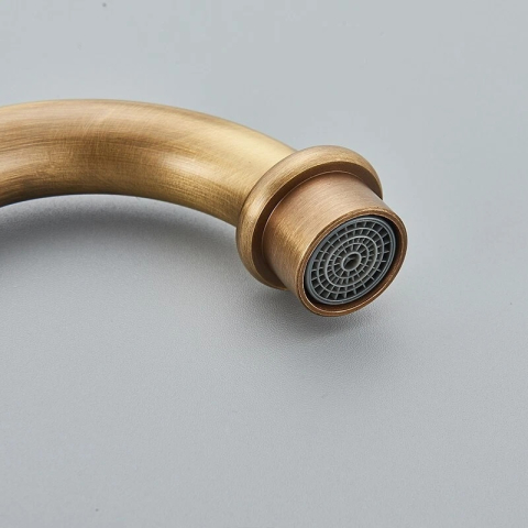 Baterie bronz antichizat retro 31 cm pentru baie sau bucătărie [10]