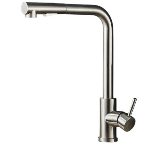 Baterii Pentru Bucătărie - baterie bucatarie crom nichelat BisDesign dus extractabil design ergonomic 36cm