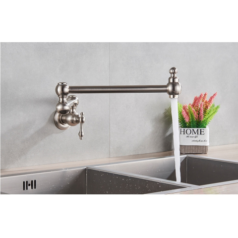 Baterie chiuvetă bucătărie crom nichelat 58 cm montaj aragaz sau chiuvetă [2]